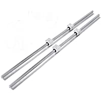 VEVOR Barra de Eje de Riel Lineal Totalmente Compatible con 4 SBR20UU 2 Juegos SBR20-1-200 mm 20 mm- Bloque Deslizante…